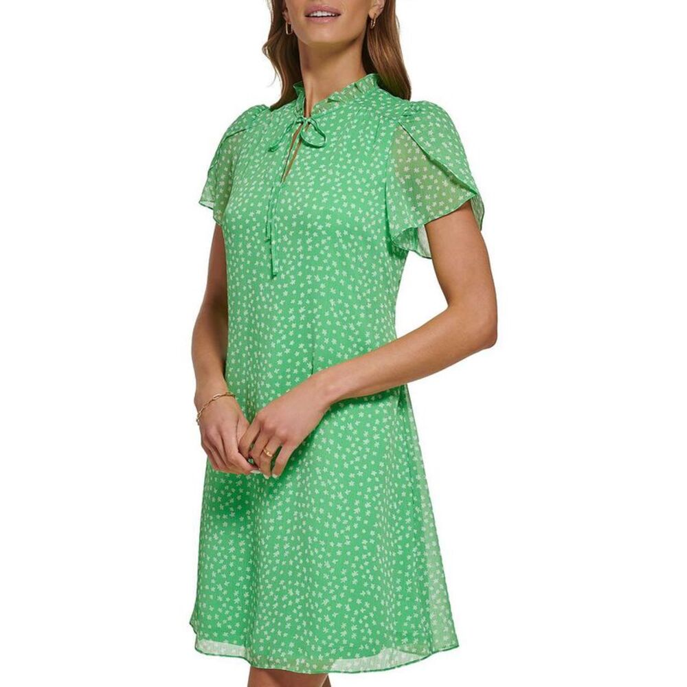 DKNY Green Floral Dress